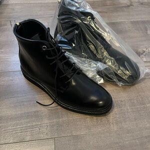 WANT Les Essentiels Black Leather Lace Up Boots